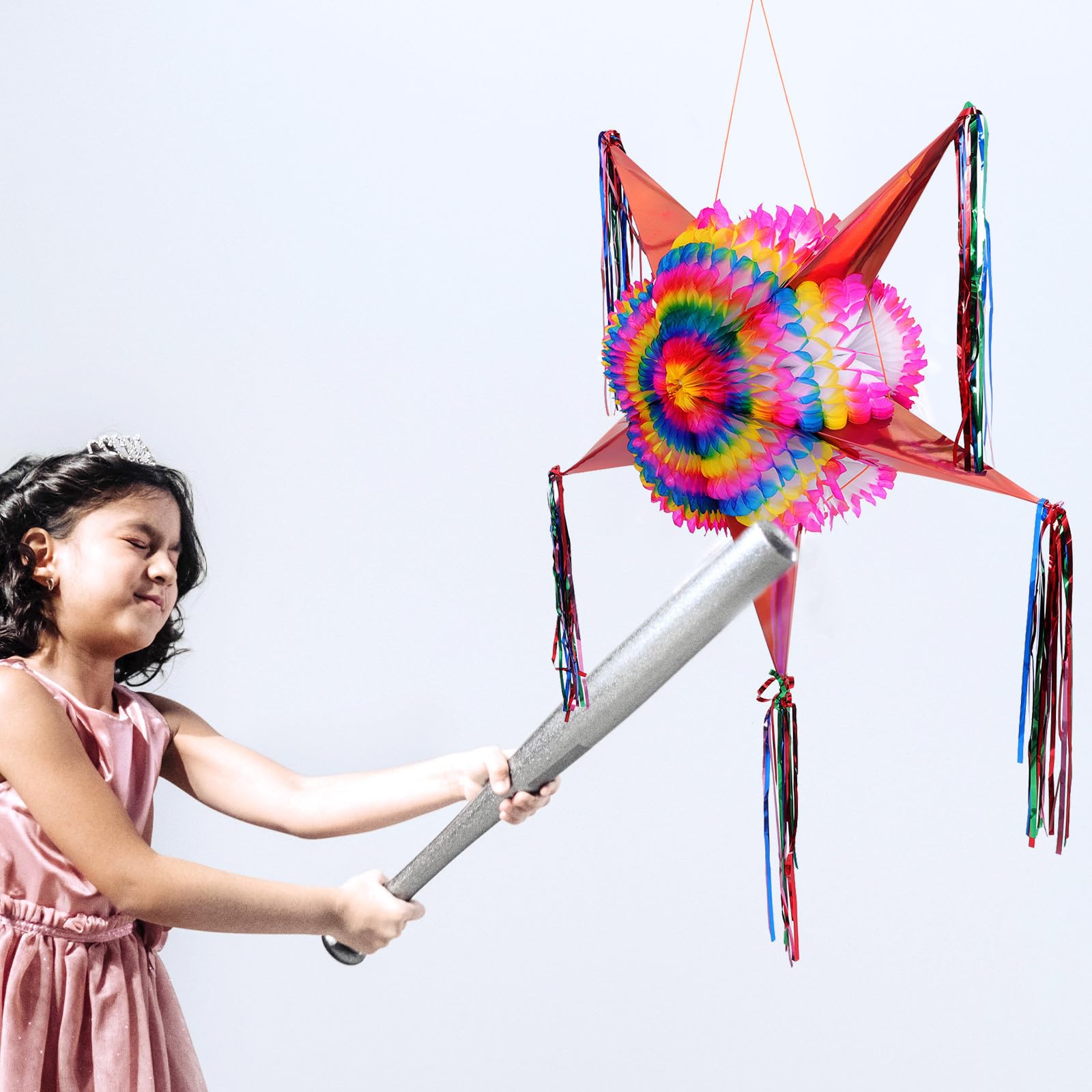 Faltbare Papierstern Piñata als Bunte Party Tischdeko für Kindergeburtstag mit Einzigartigem Stern Design und Lustiger Indoor Event Dekoration