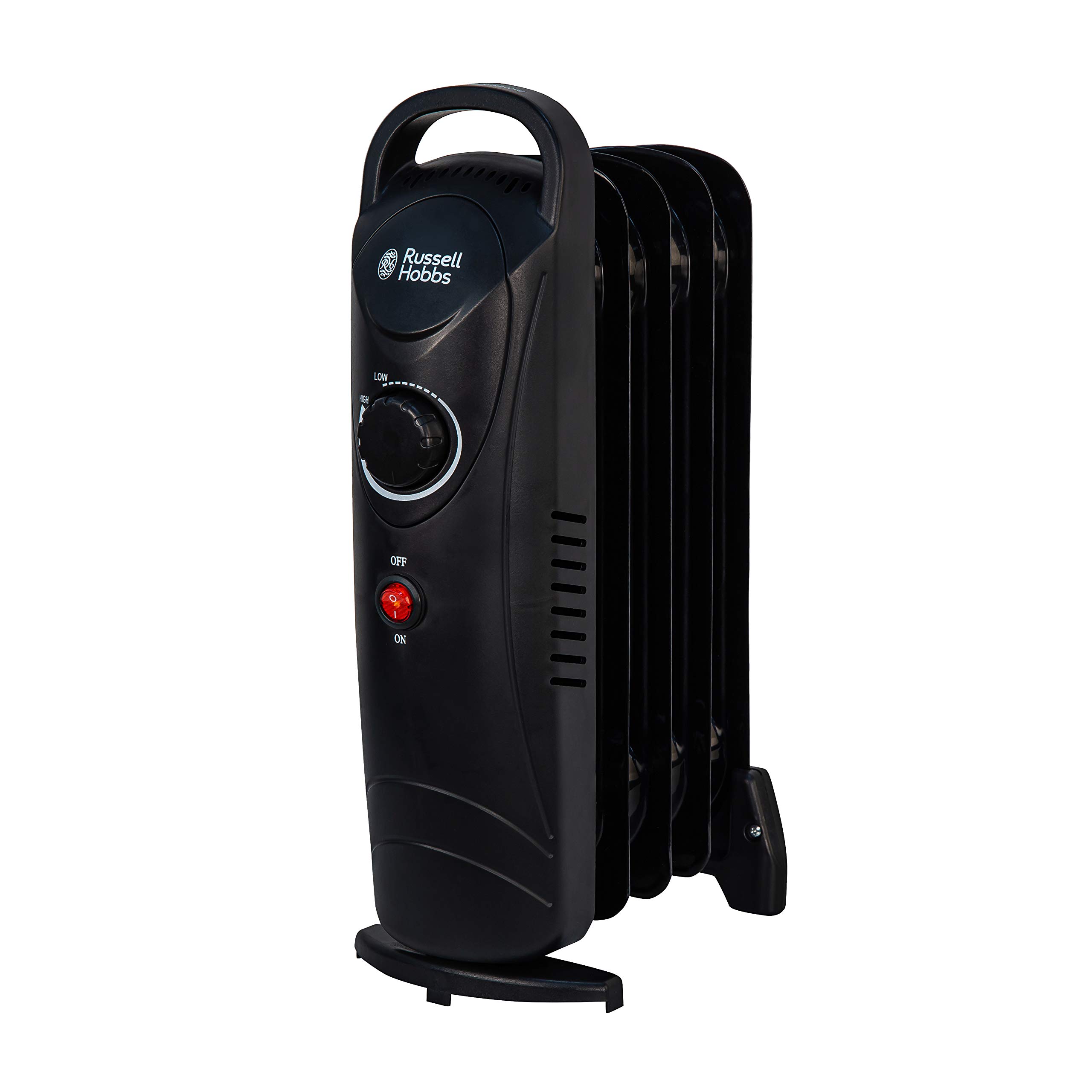 Russell Hobbs 650W Oil Filled Radiator, 5 Fin Portable Electric Heater -  Black, Adjustable Thermostat, Safety Cut-off, 10 m sq Room Size, RHOFR3001,  2 Year Guarantee : Amazon.co.uk: Automotive