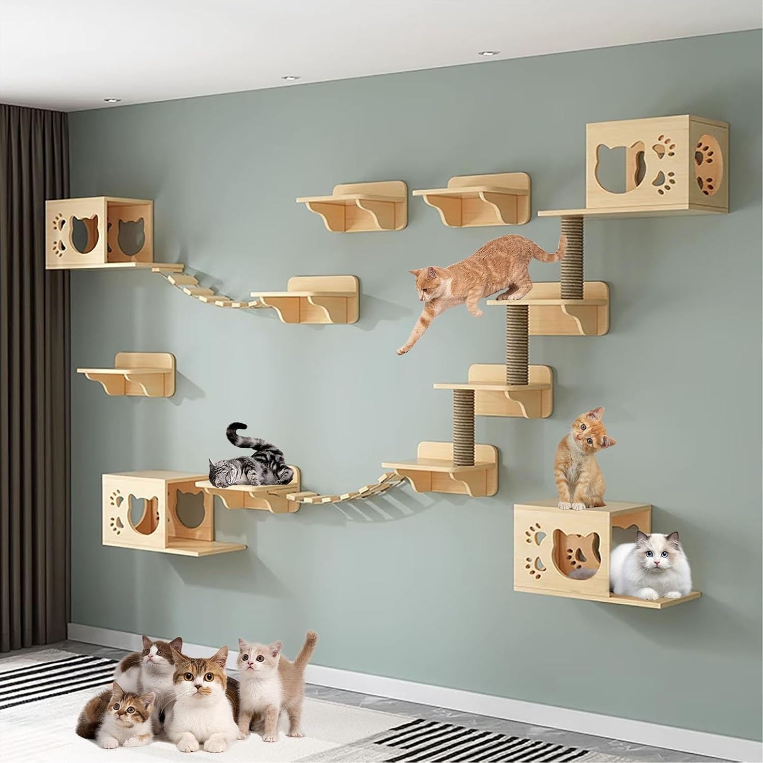 Fabelhafte Katzen Kletterwand Gnstig Bild