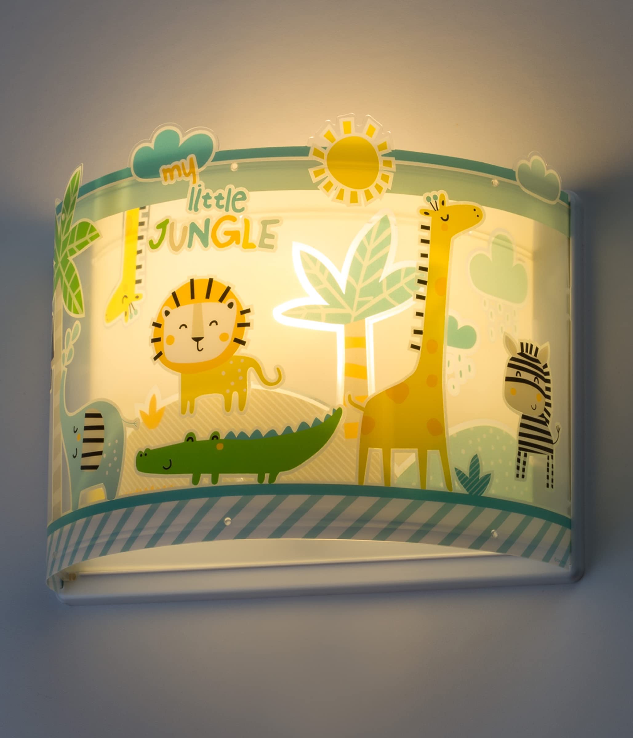 Dalber Lámpara Aplique Pared Infantil My Little Jungle Animales Jungla (76118), E27