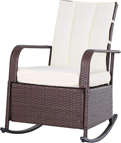 Rocking chair en r&eacute;sine tress&eacute;e