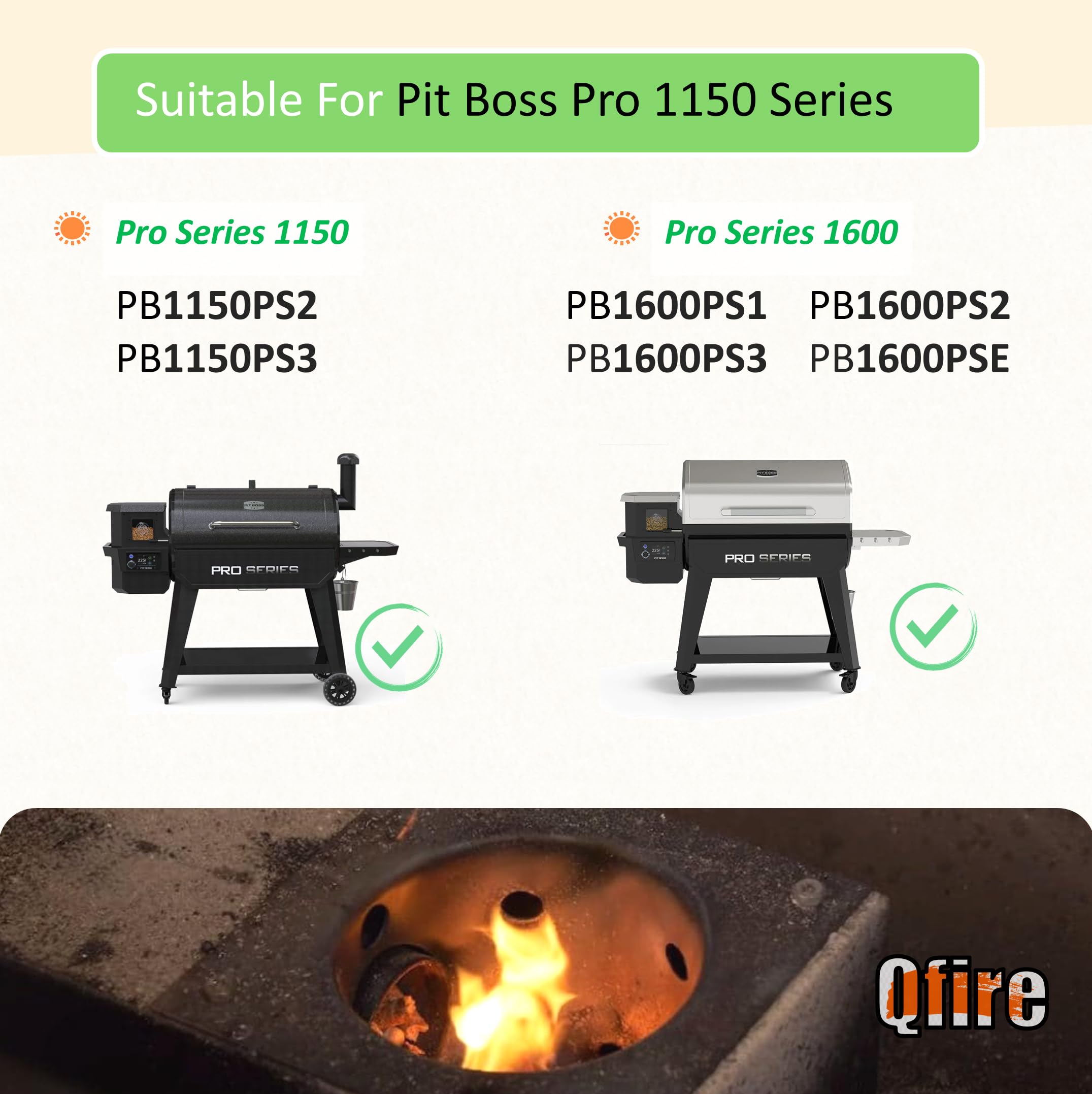 Ersatz-Feuerbrenntopf Für Pit Boss Pro Series Grills – Kompatibel Mit PB1150PS2, PB1600PS1 U.a.