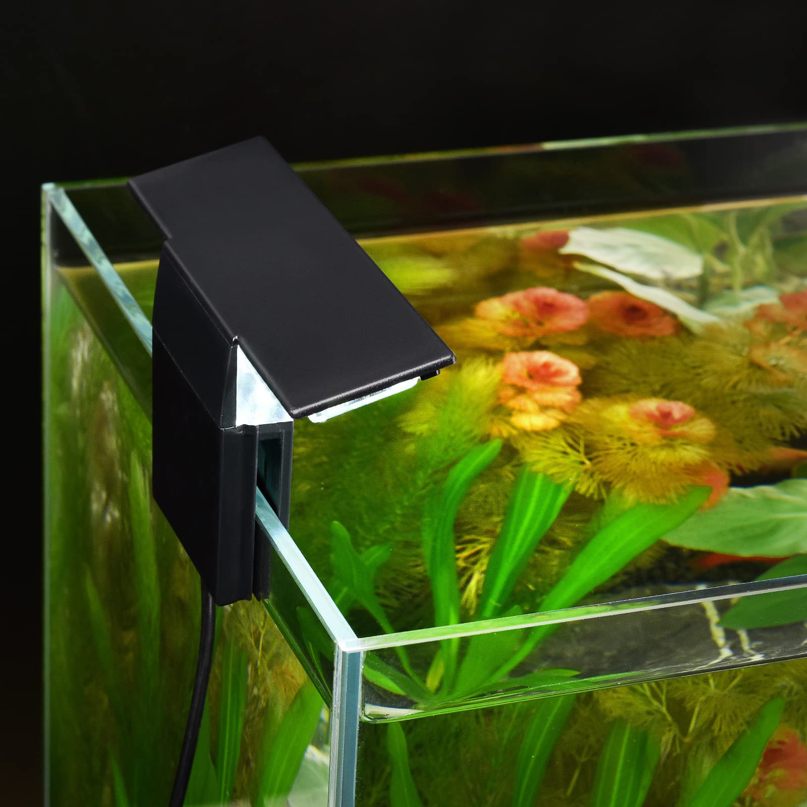 WEAVERBIRD Aquarium Light Fish Tank LED Light 6W 12 LED Planted Clip Lamp for 8-15Inch 6mm Thick Fish Tanks