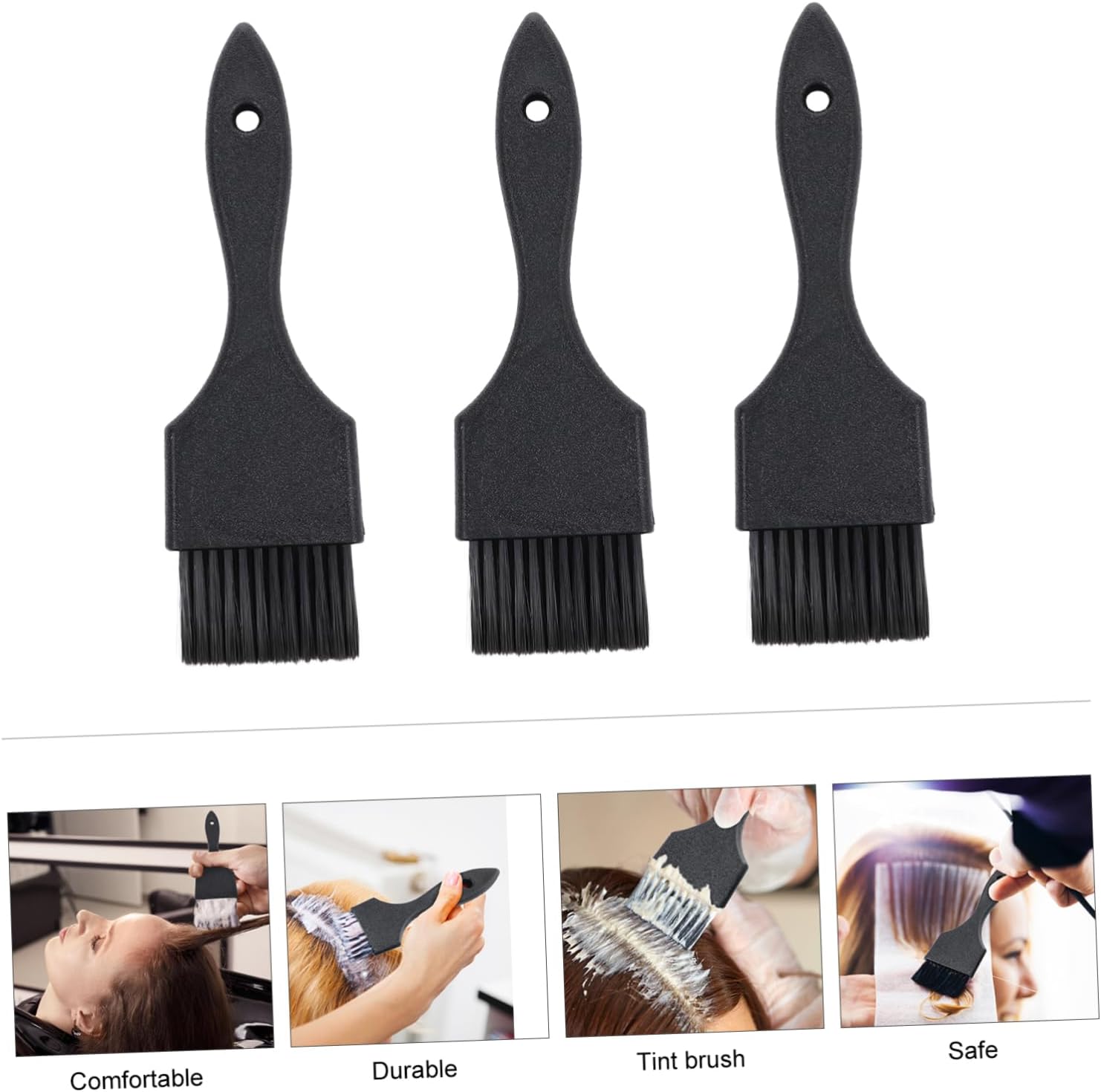 Hair Dye Bowls ，Hair Mixing Bowl ，3pcs Tinting Brush Applicator for Salon and Home Use Lightweight and - and