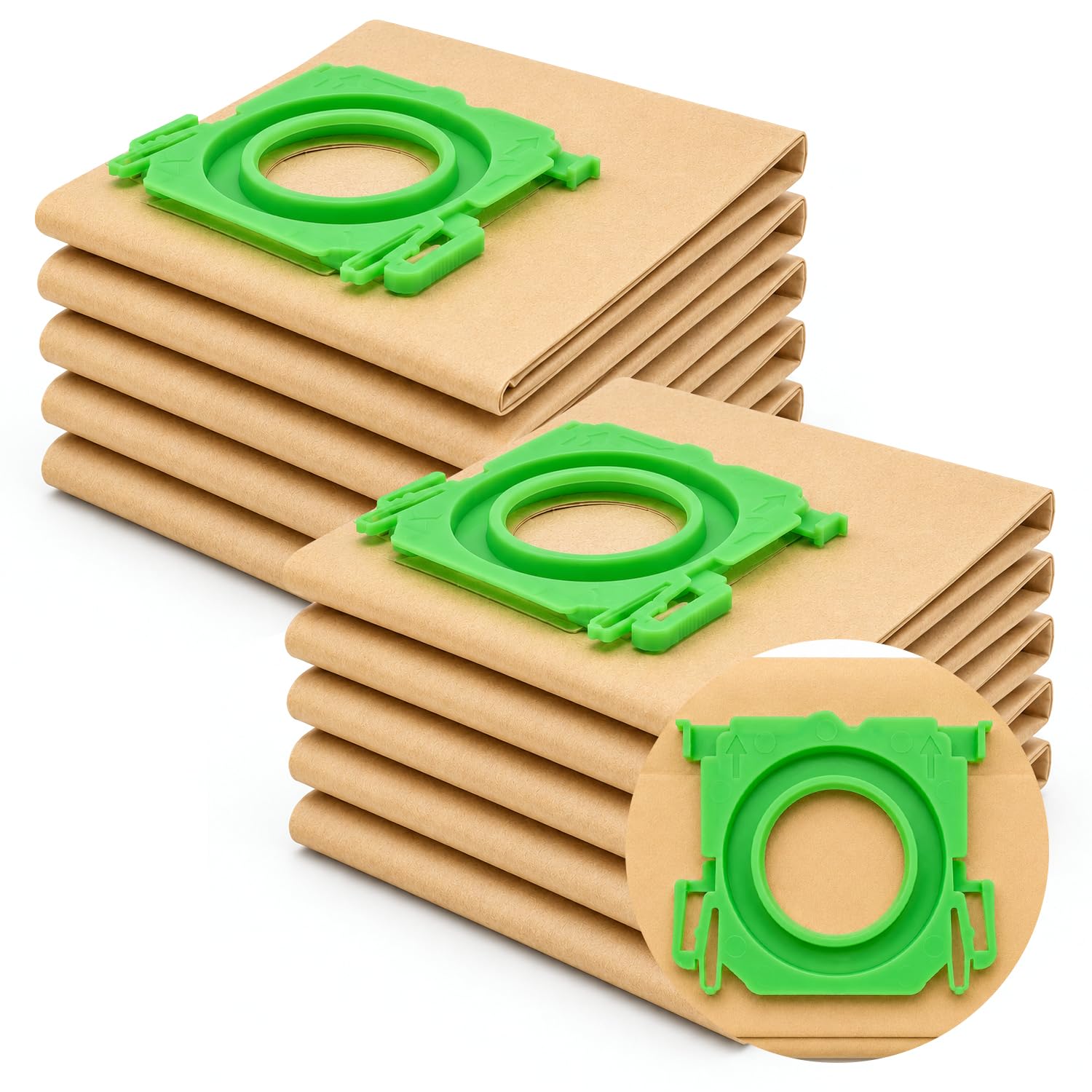 Reliapart Vacuum Dust Bags (10 Pack) for Sebo X, C, Sensor, Airbelt, Automatic, Extra, XP Series Paper Bag Replacement 25486 Bag Replacement โ image 1