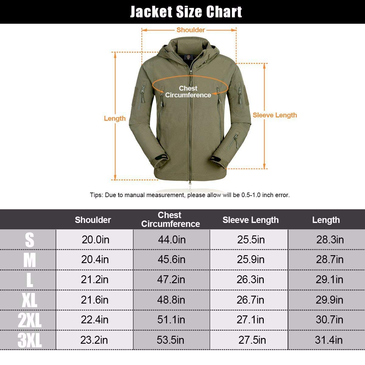 FREE SOLDIER Kurtka Taktyczna Męska Softshell Outdoor Czarna