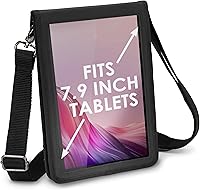 Vista 1 de USA GEAR Funda para tablet infantil de 7 a 8 pulgadas con protector de pantalla, correa de asiento de automóvil y correa para el hombro, funda