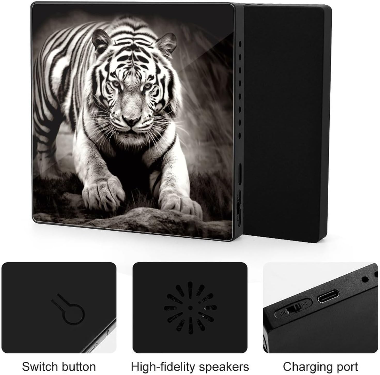 Music Fridge Magnet, Acrylic Magnetic Bluetooth Speaker MP3 Player image 4