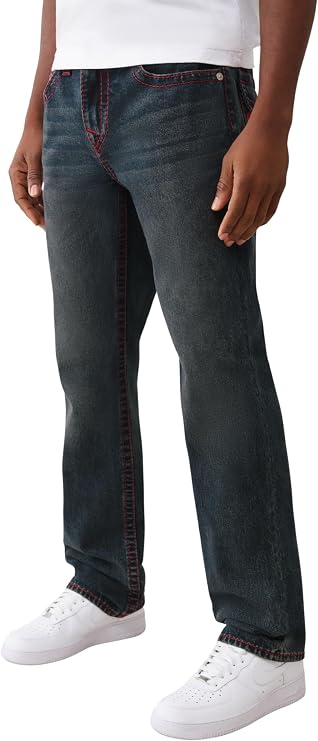 True Religion Men's TR Ricky Super T Flap Jeans