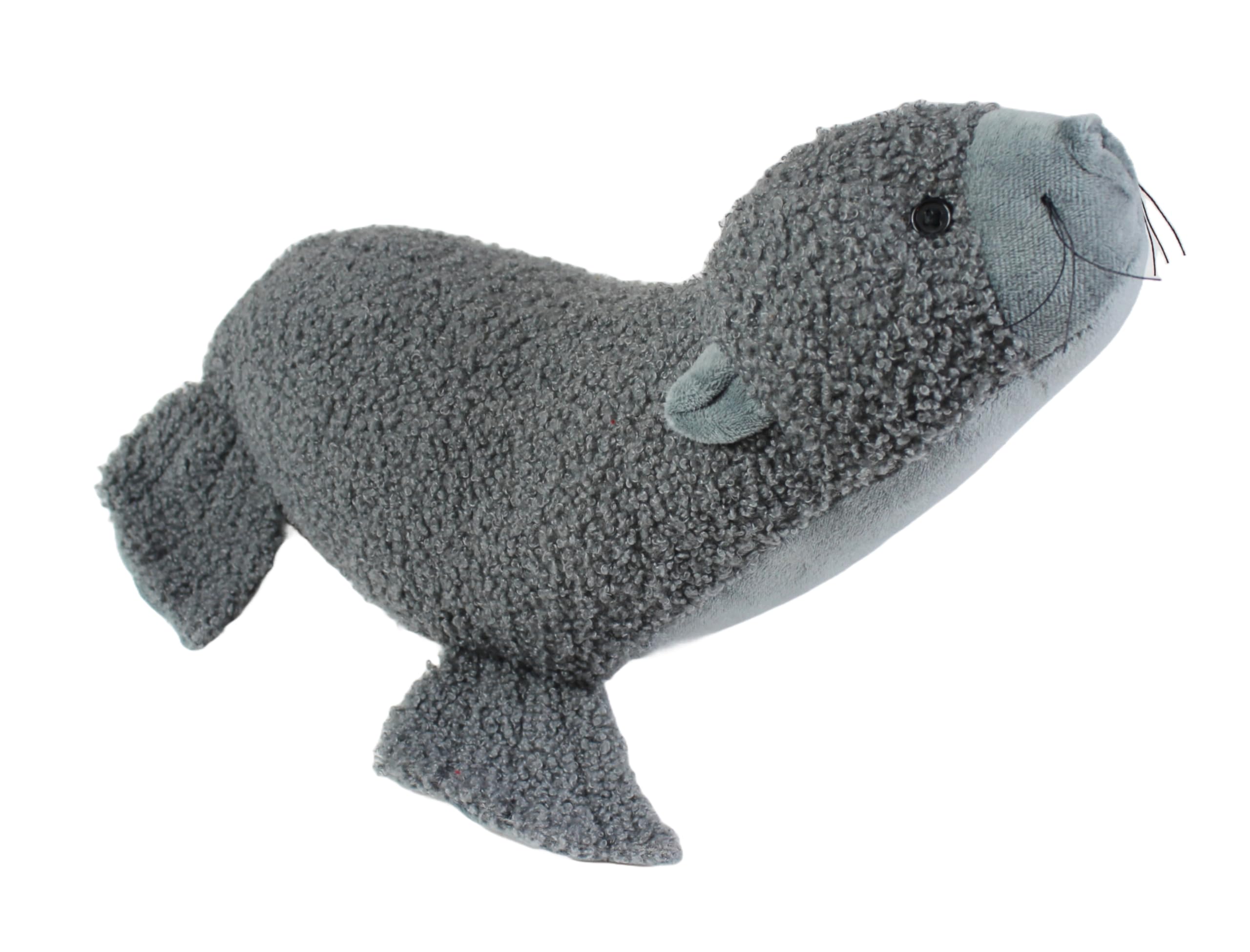 Peggy Wilkins Multicoloured Sammy The Seal Doorstop Weighted Coastal Animal Decoration – 1.6Kg Fabric Door Stop 14 X 35 X 35Cm Nautical Home Decor