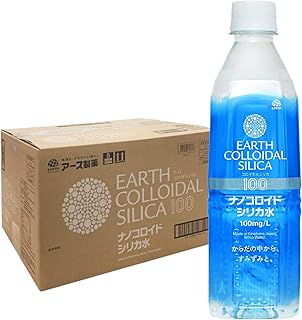 アース製薬 アースコロイダルシリカ100 [500ml×24本] シリカ100mg/L含有 ナノコロイド シリカ水 中硬水 国内製造
