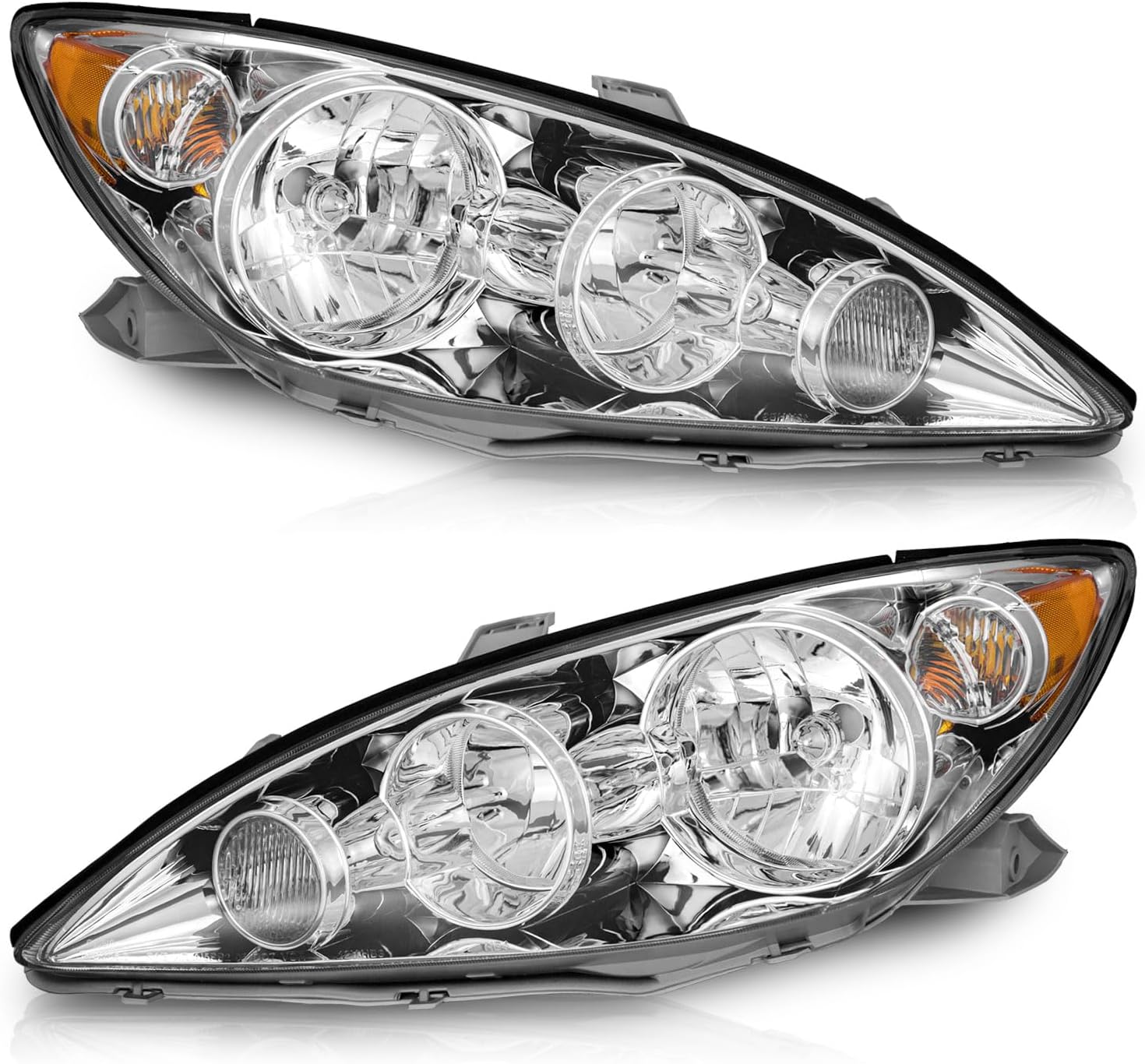 Replacement Headlight Assembly Pair For 2001-2011 Ford Ranger - Black Housing, Halogen