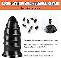 Vista 4 de Pegamento de reparación de neumáticos, kit de cemento de goma para pared lateral, clavos de dos tamaños, adecuado para bicicleta, automóvil
