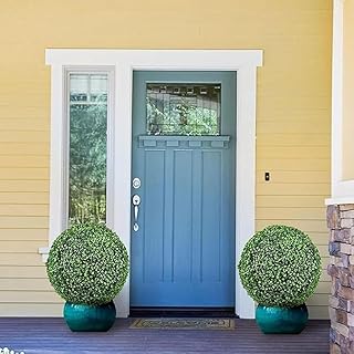 LINGWEI Artificial Topiary Green Boll Garden Plastic Ball