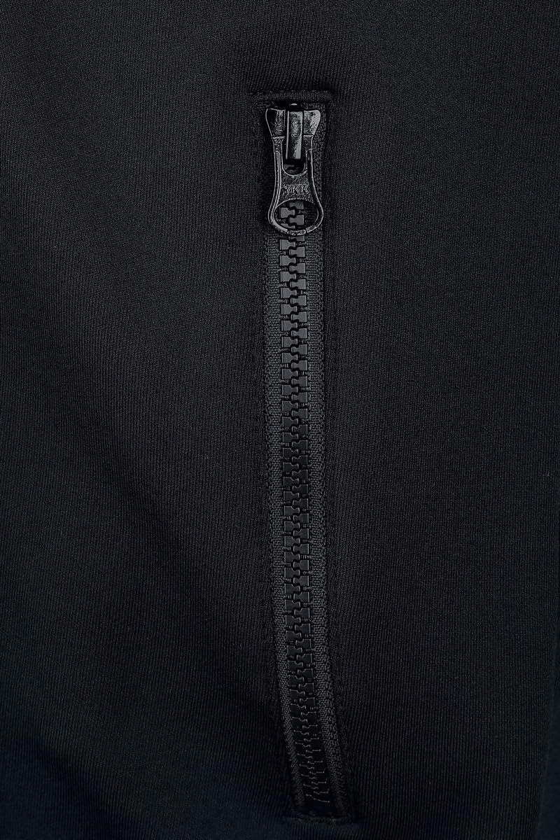 Chet Rock Lithium Track Top Uomo Felpa tuta nero 50% Poliestere, 42% Cotone, 8% Elastam