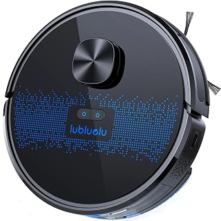 Lubluelu Robot Vacuum Cleaner with Mop, 2 in 1 Robot Vacuum 5000Pa Suction Lidar Navigation, 5 Real-Time Mapping 10 No-go Zone, Wifi/App/Alexa Robotic Vacuum Cleaner for Pet Hair Carpet (Black) - Amazon product rated Grade A