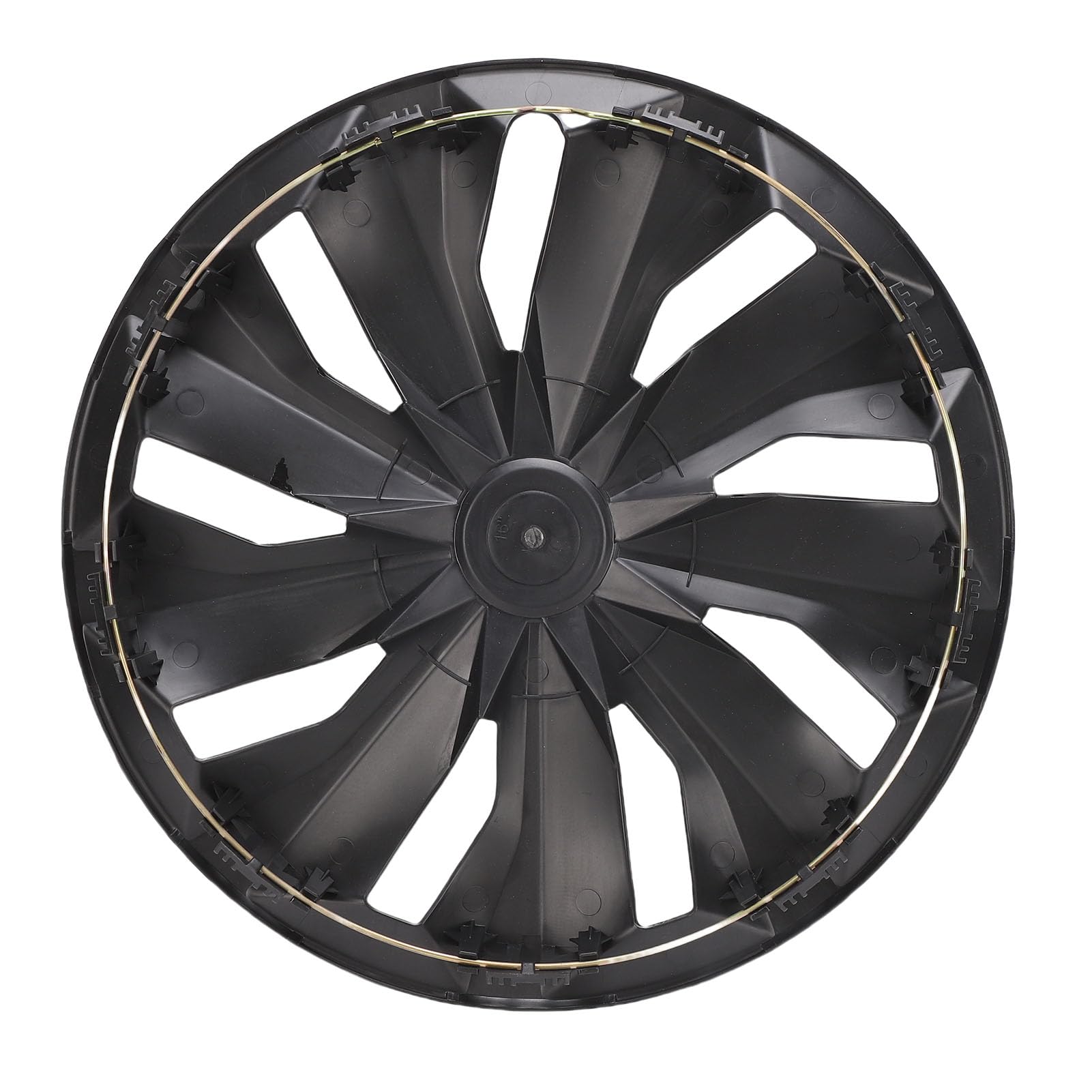Kołpaki 16-calowe Kołpaki kół Wymiana ABS Snap Fit Uniwersalne do Opon R16 4 szt. Zestaw Pasuje do kół Stalowych Altima 2013-2018 Escape (BLACK)