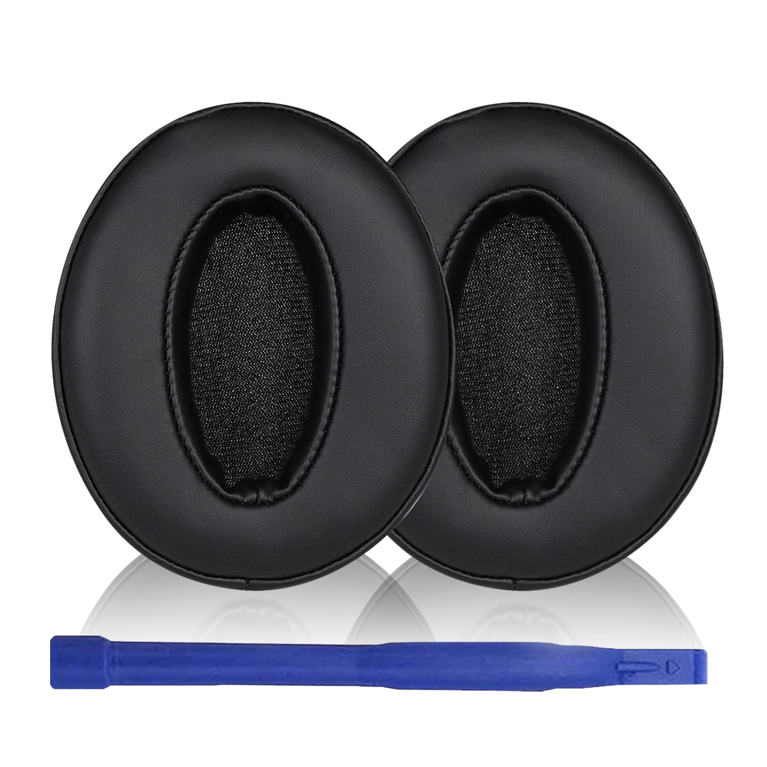 Aiivioll プロテインレザー 交換用イヤーパッド ゼンハイザー HD4.50BT、HD4.50BTNC、HD4.40BT イヤーパッド、ヘッドホンイヤーパッドクッションカバー、イヤーカップ修理部品 (ブラック)