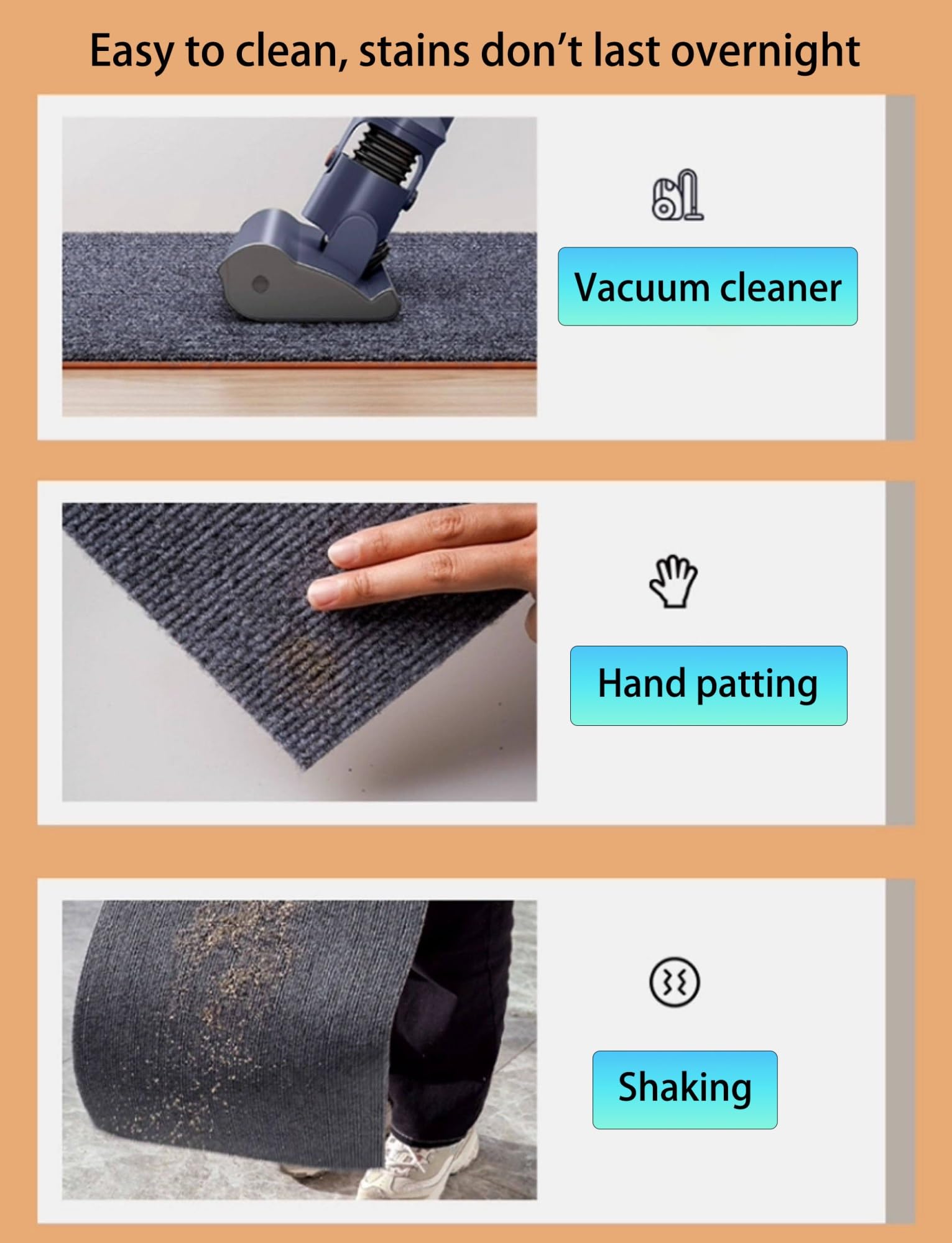 Tapis insonorisant, 9 mm d'épaisseur, antidérapant et imperméable, pour salle de sport, home cinéma, chambre à coucher, salon, idéal pour piano et batterie