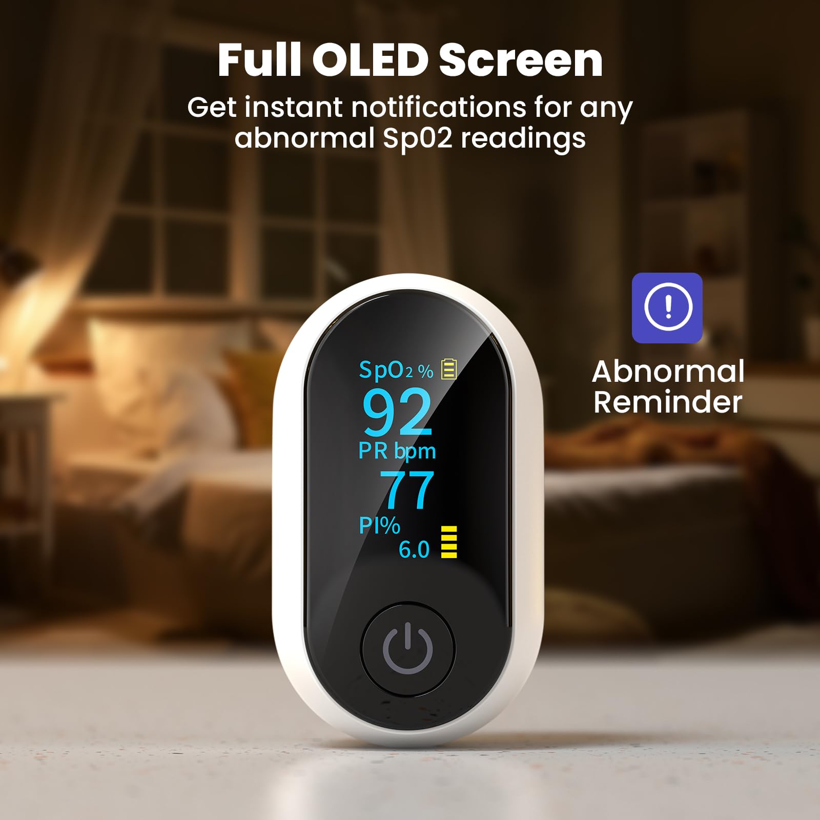 Bluetooth Pulse Oximeter - Monitor SpO2 & Heart Rate -3