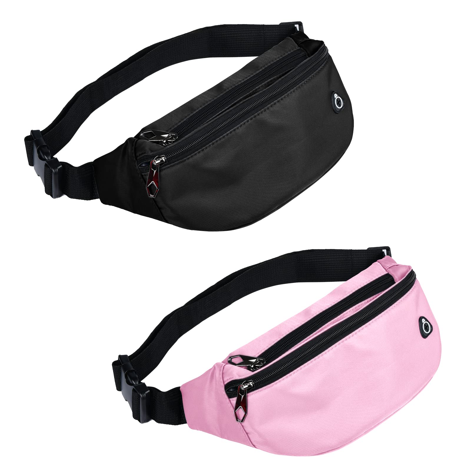 Fanny Packs for Men and Women, Waterproof Sports Waist Pack Bag for Travel Hiking Running Hands-free