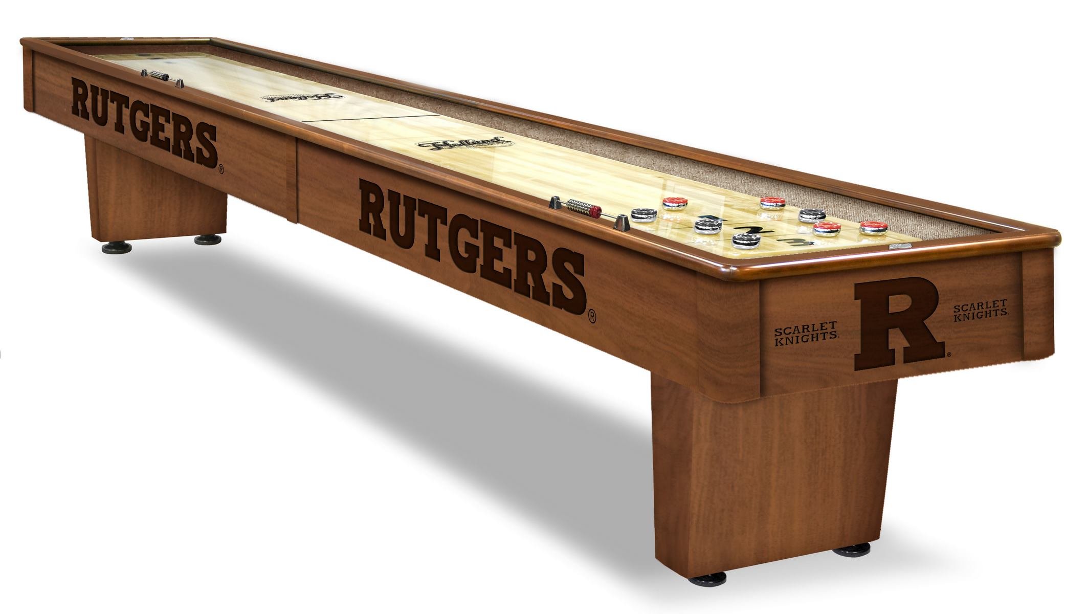Officially Licensed Rutgers 12' Shuffleboard Table