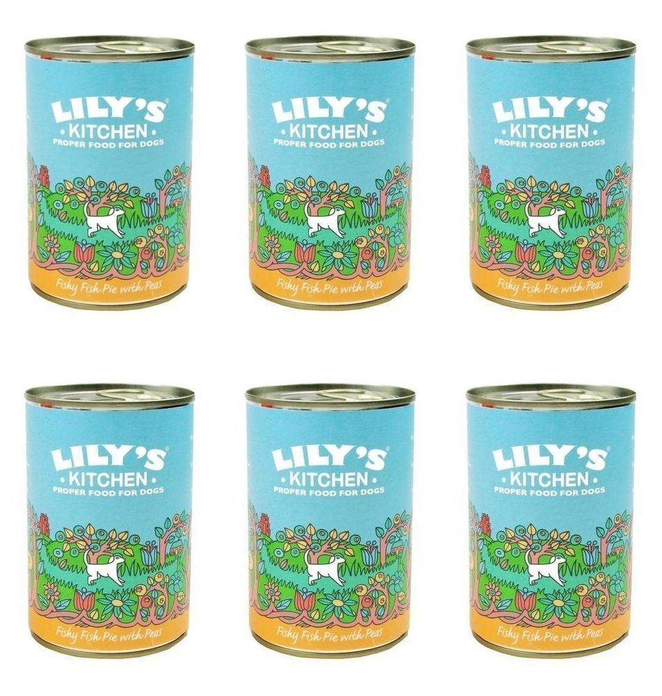 (6 PACK) - Lilys/K Fishy Fish Pie With Peas (Wet Dog Food) | 400g | 6 PACK - SUPER SAVER