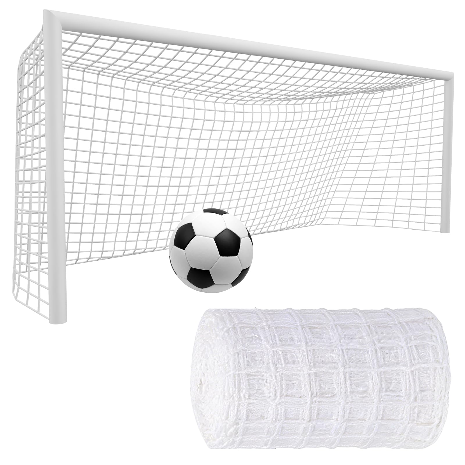 Red portería fútbol 3x2 m polipropileno resistente intemperie deportiva entrenamiento