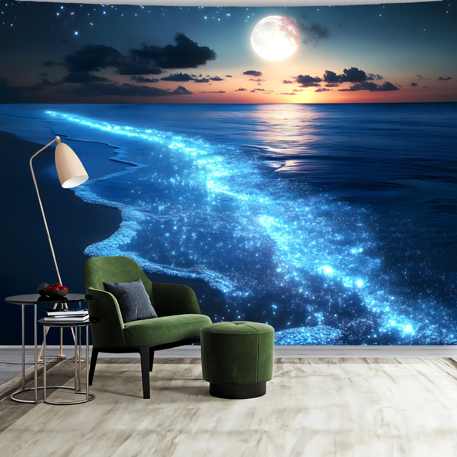 BSFHH Natural Tapestry Extra Large Hanging Scenery Poster Wall Big Cool Landscape Art Mountain Forest Sunset Home Decor Tapestries for Living Room Bedroom