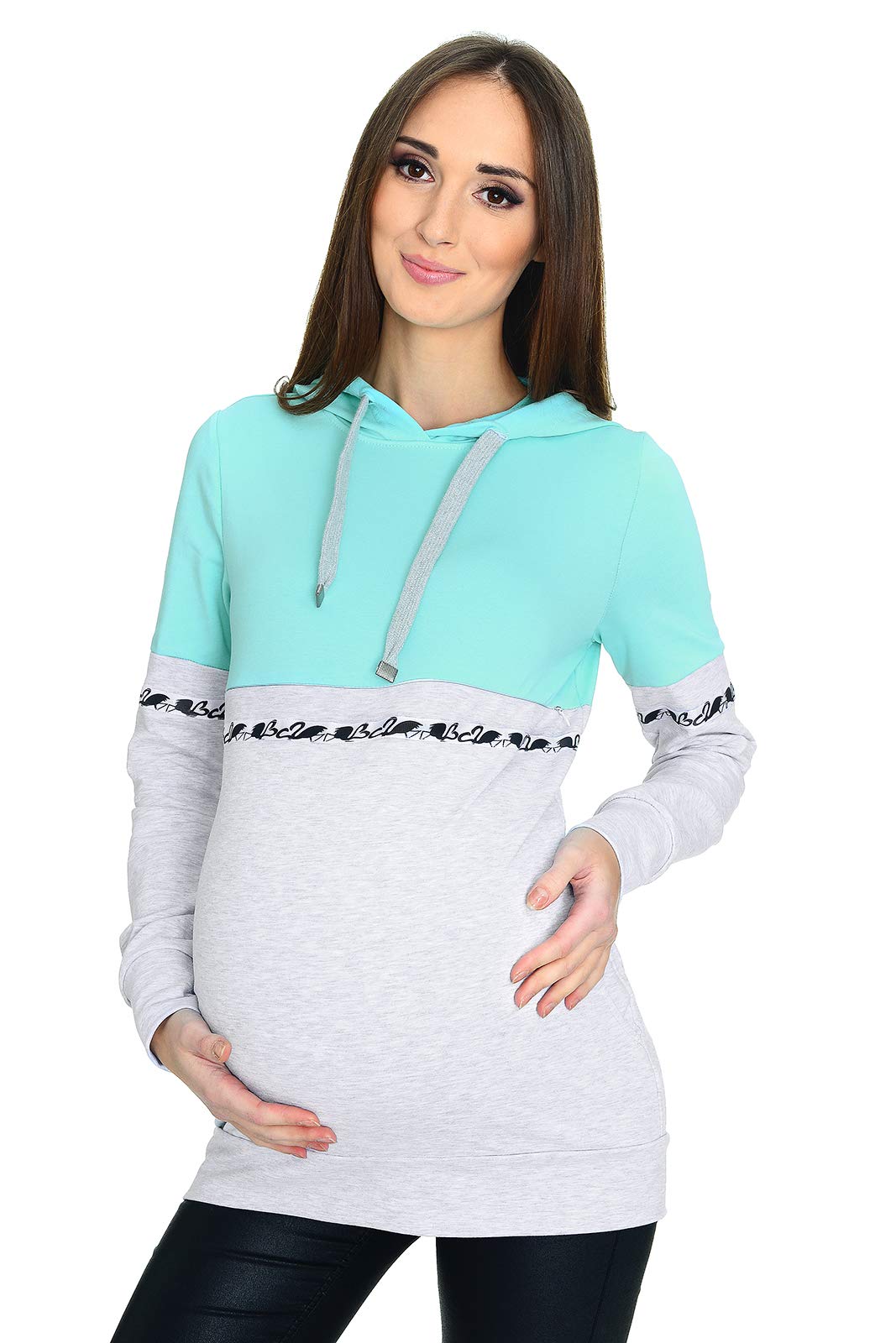 MijaCulture 3 in1 Casual Stillpullover Umstandspullover Still Sweatshirt