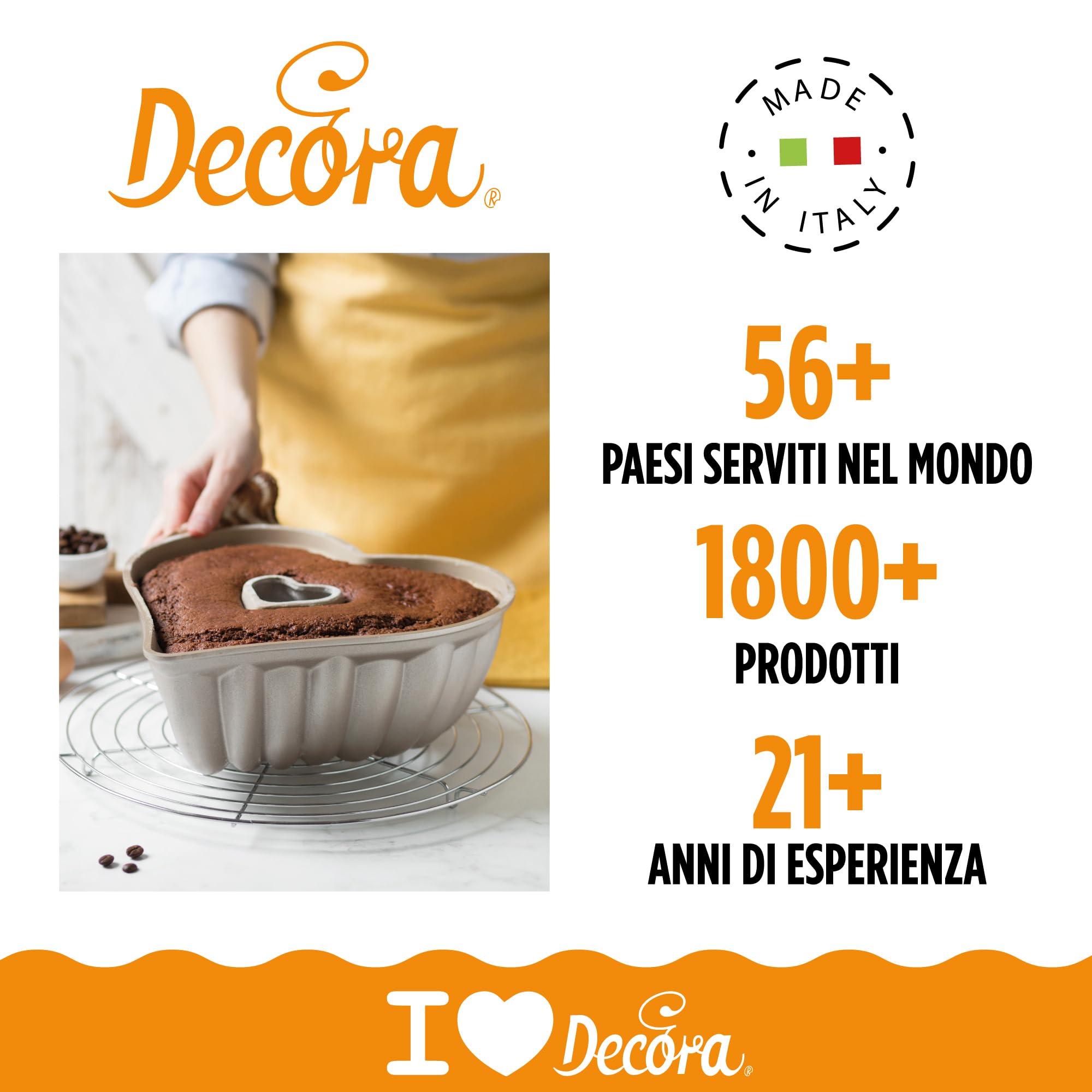 Decora 0080110 MOULE A GATEAU 28 X 27 X 10 H CM BEATRICE EN ALUMINIUM MOULE SOUS PRESSION