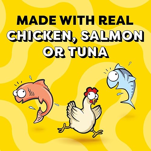 Miniatura 4 de Temptations Paquete variado de puré cremoso de golosinas para gatos lamibles, tubos de 0.42 onzas, 48