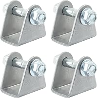 ISDVBUY 4-Pack Universal U-Shape Shock Mount Kit for ATV Dirt Bike Go-Kart - Heavy-Duty Steel Brackets with Hardware