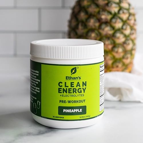 Miniatura 3 de Ethan's Feel Good Pre-Workout & Hydration Drink Mix  Cafeína a base de plantas, electrolitos, vitaminas B - Piña
