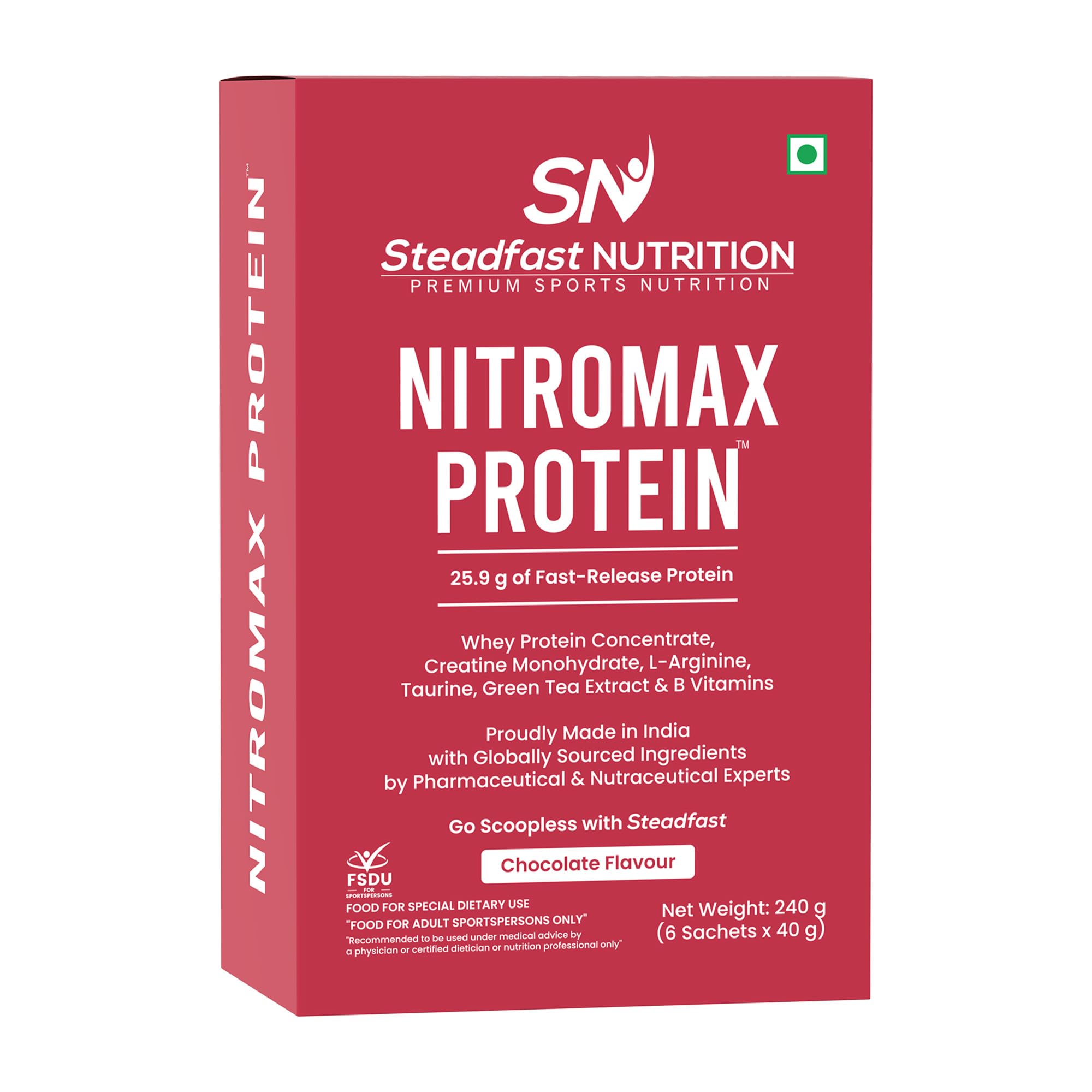 Steadfast Nutrition Nitromax Protein Whey With Creatine 240g, 6 Servings — Amazon image 3