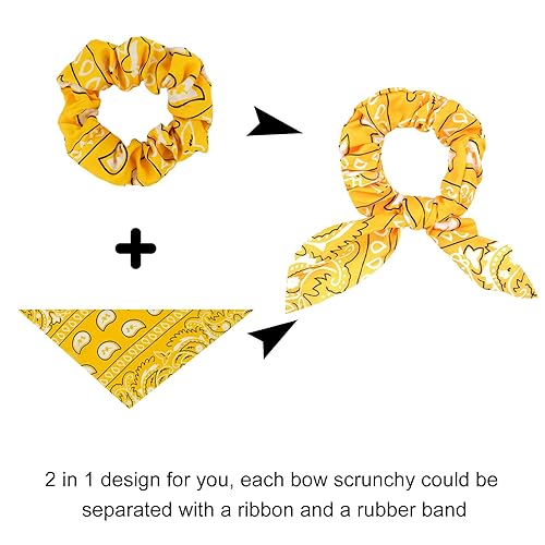 Miniatura 3 de Paquete de 20 coleteros de satén lazos para el cabello con lazos para colas de caballo gruesas y accesorios para el cabello