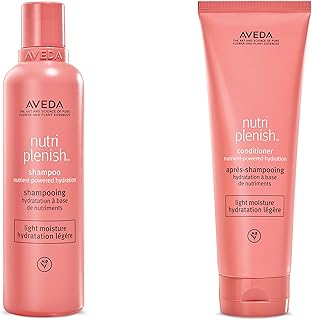 Nutriplenish Light Moisture Shampoo & Conditioner Duo | for Normal to Dry Hair | Organic Pomegranate Oil, Coconut Oil, Mango Butter | 8.5 Fl Oz