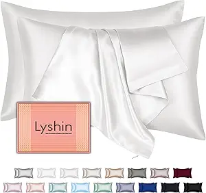 Mulberry Silk Pillow Cases 2 Pack King Size 20x36 Inches with Hidden Zipper, Ultra Smooth and Soft Breathable Cooling Silk Satin Pillowcase Set of 2, Better for Hair and Skin, Gifts for Women Men
