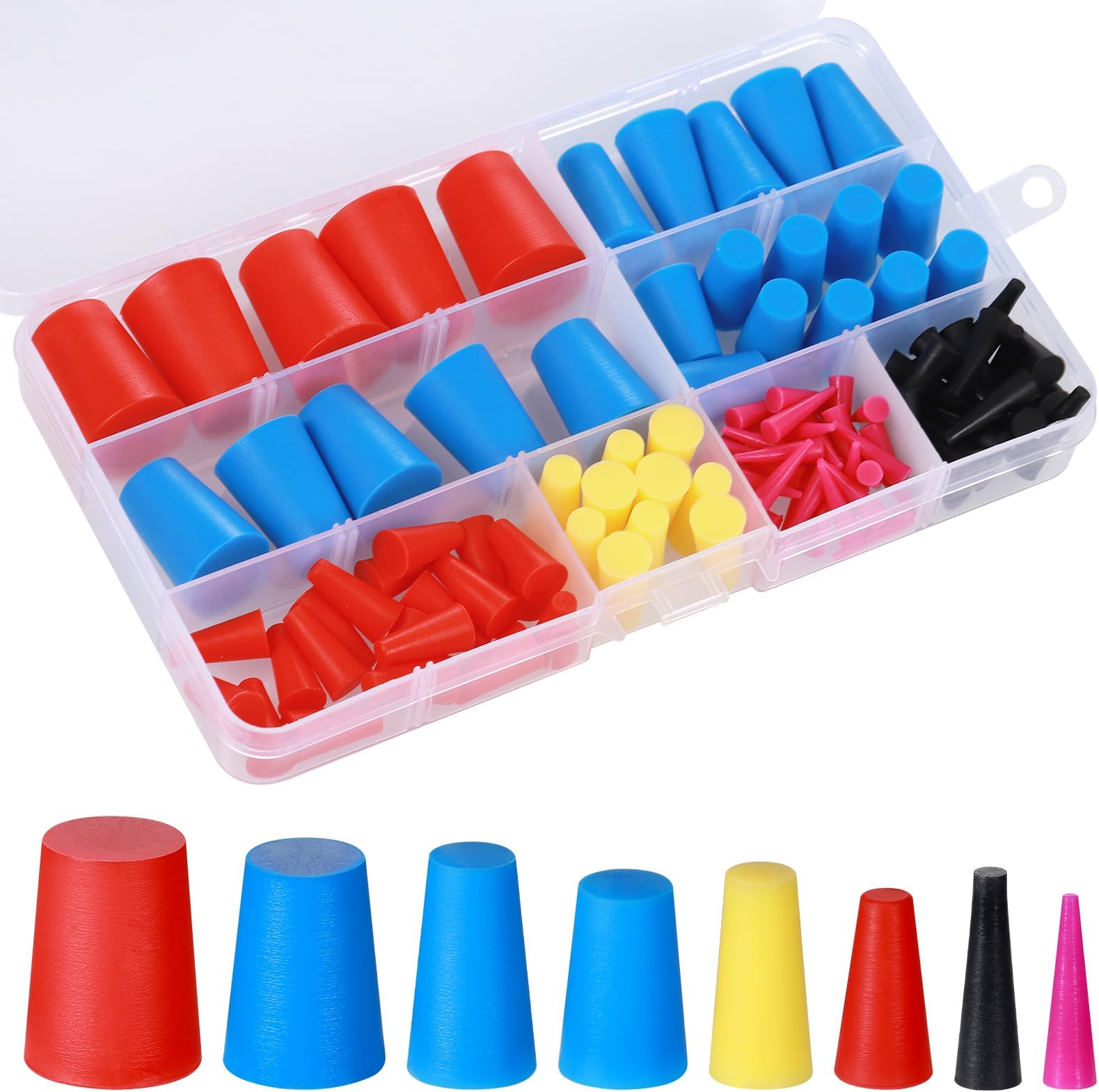 Jamiikury 60PCS Rubber End Caps 12mm ID Round Tube Bolt Cap Cover Vinyl - View #4
