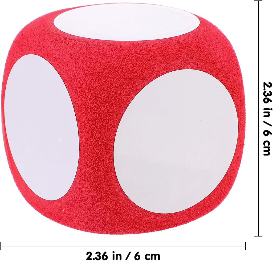 4pcs Blank Dice Writable Large Dice for Classroom Parties and Games Fun Decorative Game Supplies for Teaching and Family Gatherings