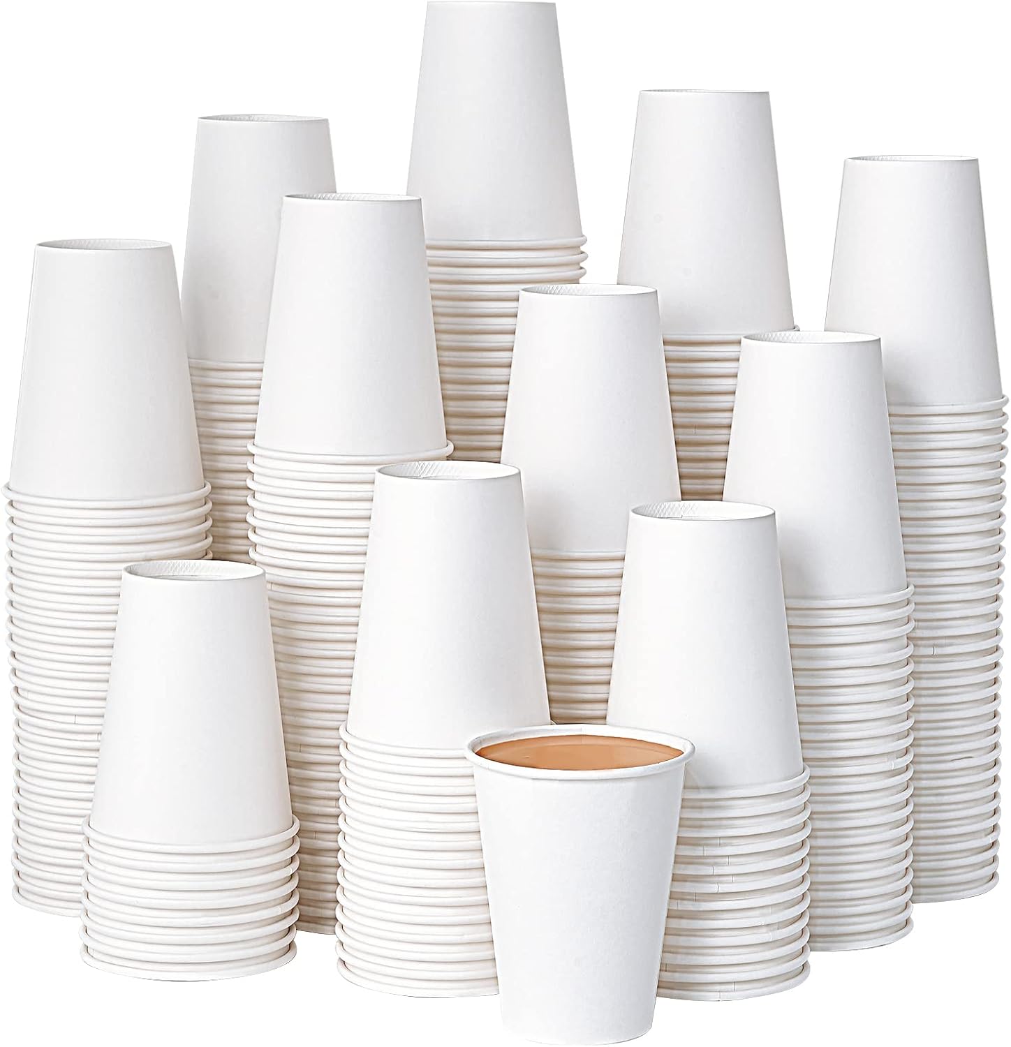 Amazon.com: Turbo Bee 270Pack 12oz Disposable Paper Cups, Paper Coffee ...