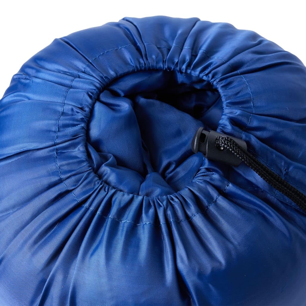 Sac de couchage momie imperméable en polyester avec fermeture éclair double face, capuche avec cordon de serrage, sac de couchage 3 saisons pour camping, randonnée et voyage, léger et compact