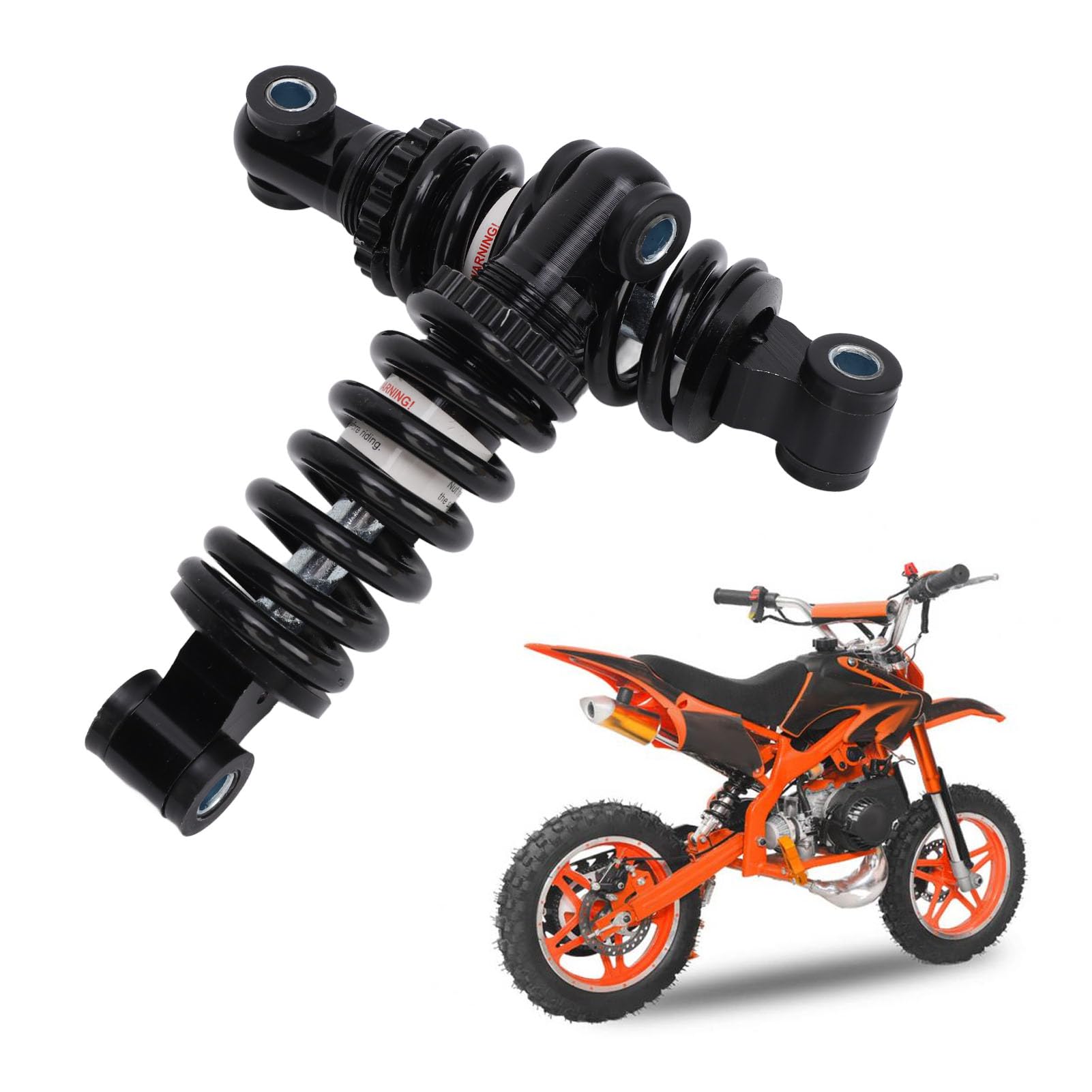 1 Paire D'amortisseurs Arrière 125 Mm Réglables pour Vélo électrique, Moto, VTT, Scooter, Dirt Pit Bike,ressort d'amortisseur