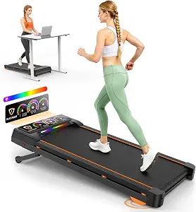 Rayspace 3.5HP Quiet Under Desk Treadmill with Auto Incline, Bluetooth, and Foldable Design