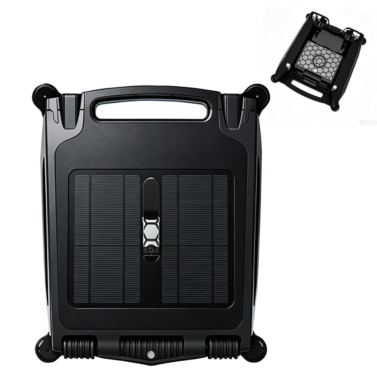 Gaoyongyong Automatic Pool Cleaner, Solar Powered Cordless Robotic Skimmer