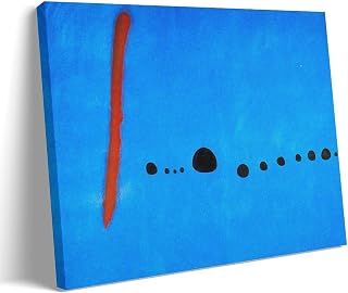 Joan Miro Prints Wall Art Poster Blue II Decorative Painting Canvas Wall Art Living Rooms Bedroom Painting Frame 16x24inch(40x60cm)