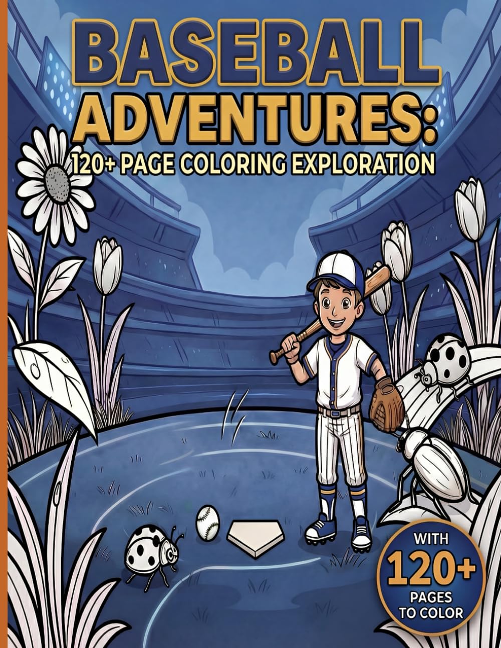 Baseball Adventures: 120+ Page Coloring Exploration