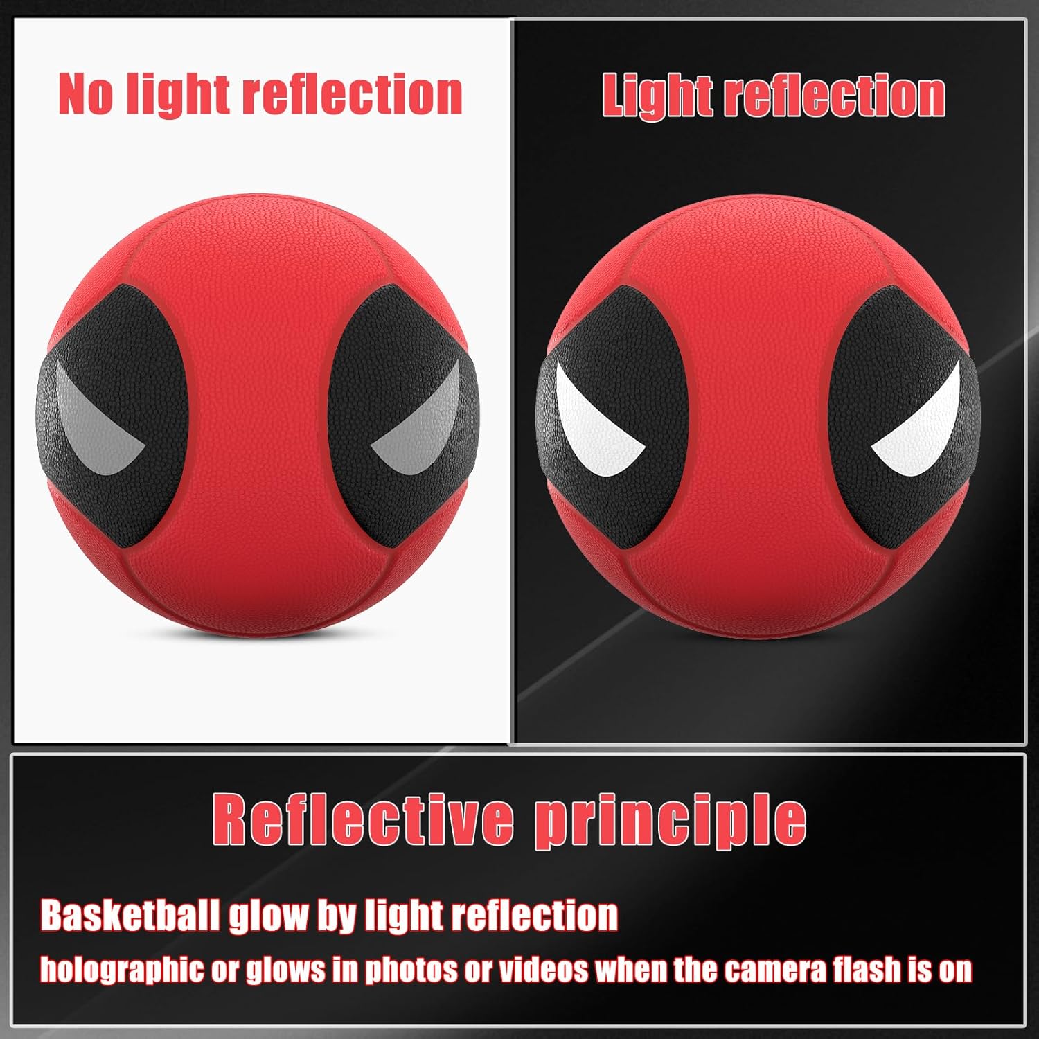 Kuangmi Supernova Edition Basketball, Men's Official Size 7(29.5"), Streetball for Indoor and Outdoor