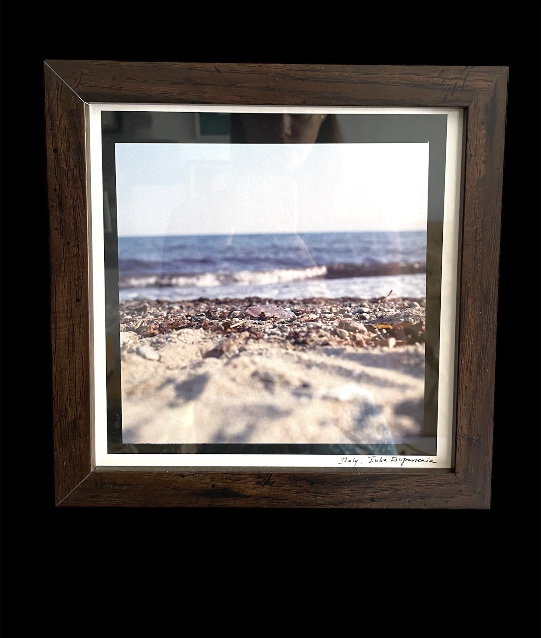Voice of Source framed photograph of a beach in Italy shot on medium format Hasselblad home decoration contemporary art photo print (2) - Image 2