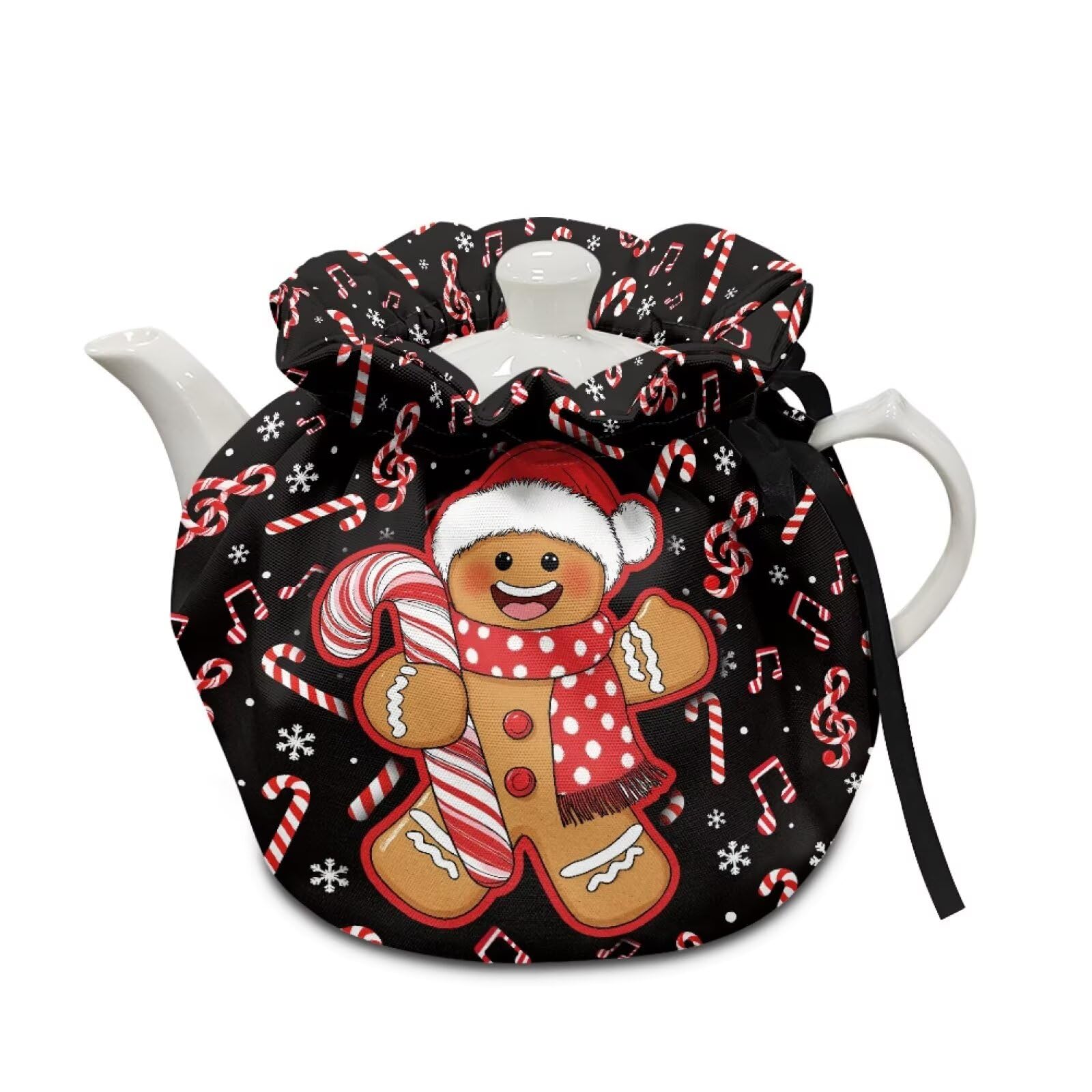 Christmas Tea Cozy Insulated Kitchen Kettle Cover Farmhouse Tea Pot Dust Cover for Keeping Warm Teas Cosies Home Kitchen Christmas Decoration Gift for Friends